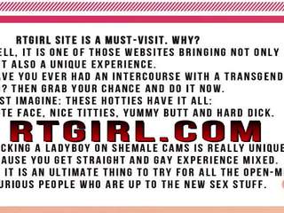 Canadese bionda ragazza trans in nero calze autoreggenti segarsi spento suo pene su webcam