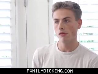 FamilyDick - Young dapper Twink Stepson Fucked During Massage From steady