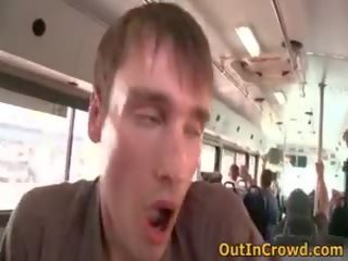 Chap boyz hebben homo porno in de bus